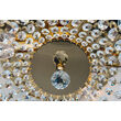 Plafoniera clasica cristal alama Aur 24k 3xE14/40W, Sheraton DLU-2327/3/35 Gold Orion